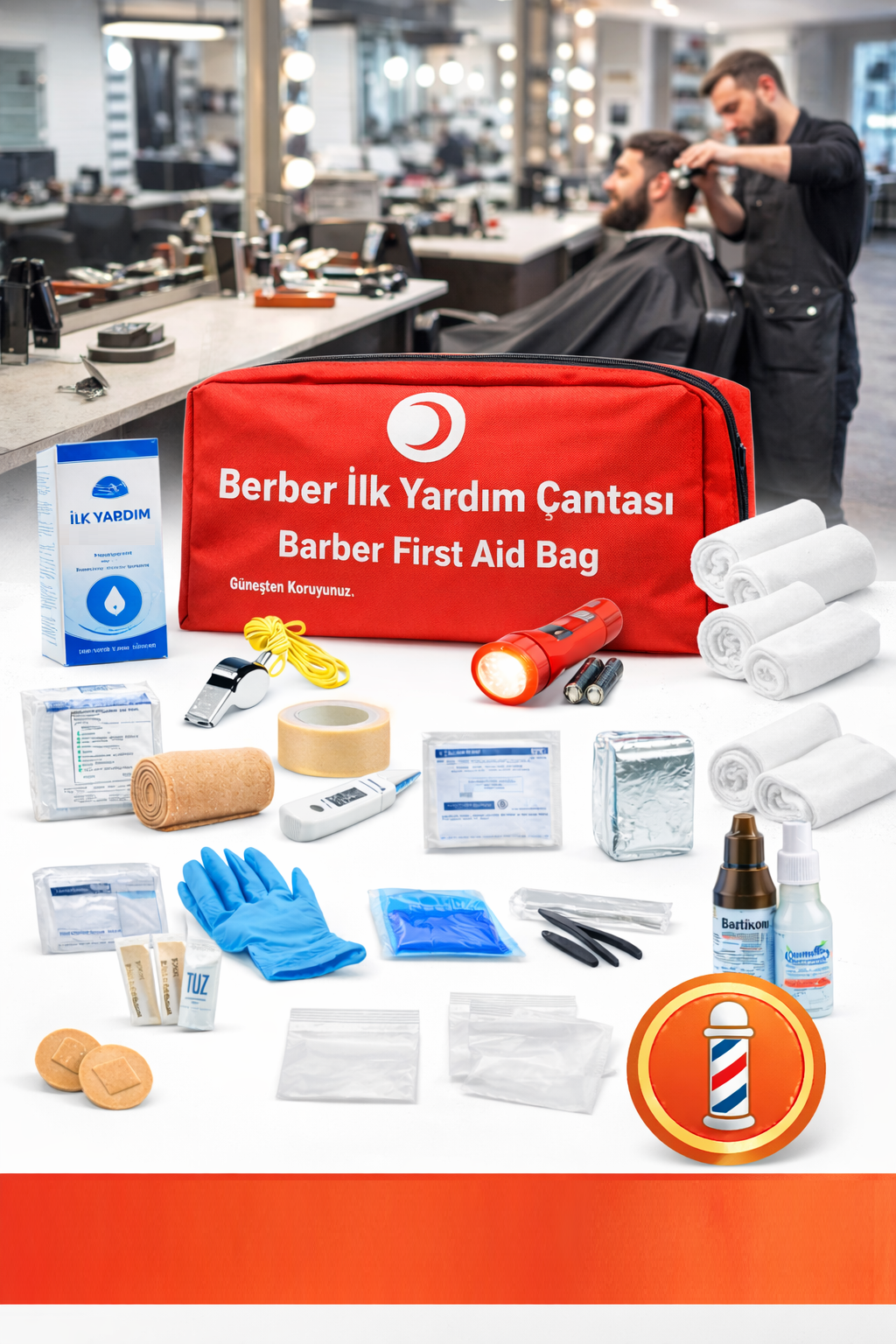 Berber ilk Yardım Çantası Berber ilk Yardım Çantası
