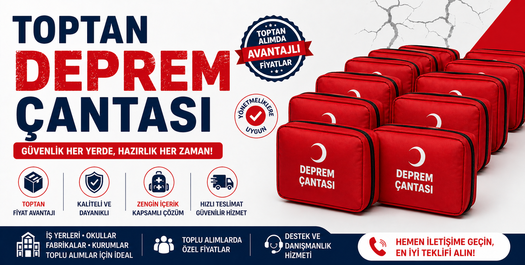 Toptan Deprem Çantası
